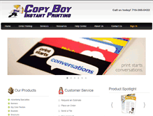 Tablet Screenshot of copyboyprint.com